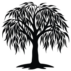 vector tree silhouette