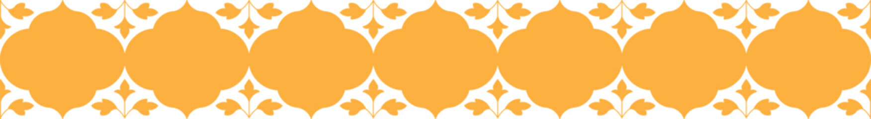 Indian Traditional Floral Decorative Border