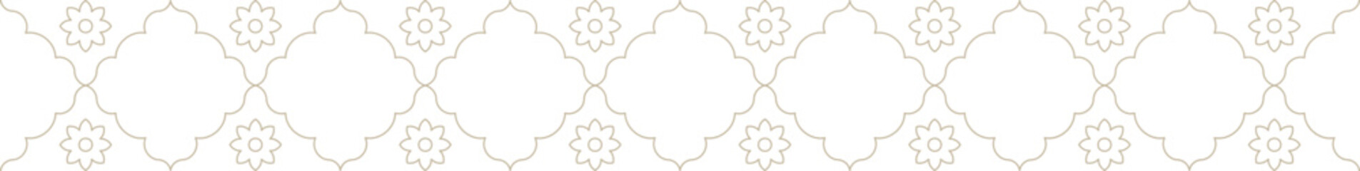 Indian Traditional Floral Decorative Border