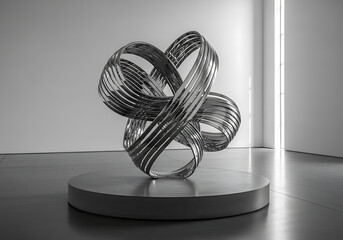 Modern Metal Sculpture Abstract Art Design