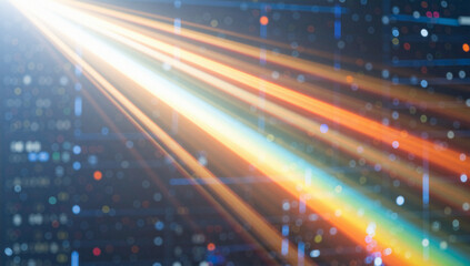 Light Beams with Bokeh and Grid