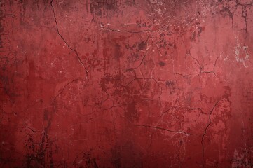 Obraz premium Textured surface with peeling red paint and vintage grunge effect