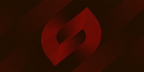 line geometric abstract Curves twisted into waves