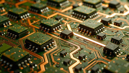 Printed Circuit Board with Integrated Circuits