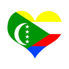 the flag of the comoros heart