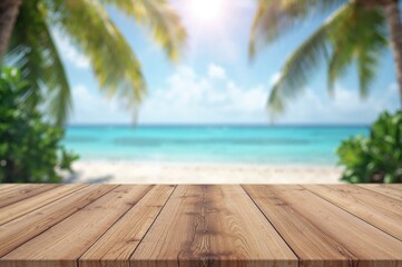 Wooden table surface with a plain backdrop.