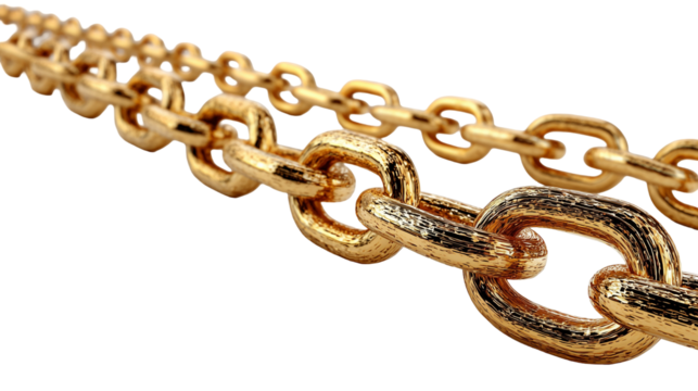 Golden Links, A Symbol of Strength and Luxury, The Shine of Gold, A Close-Up Look at a Classic Chain, Unbreakable Connection, A 3D Render of a Golden Chain
