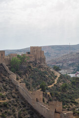 Fototapeta premium Historic castle on a hill with winding path