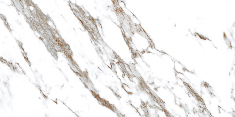 Obraz premium White Statuario Marble Slab with Natural Veins