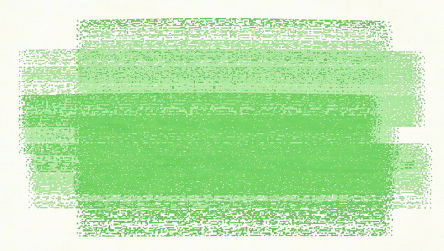 Pixelated Green Rectangles - Powered by Adobe
