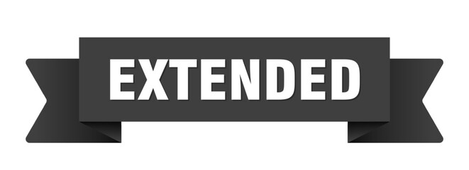 extended ribbon isolated on transparent background. extended ribbon