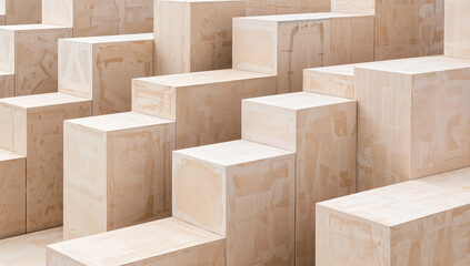 Stacked Wooden Blocks