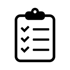 Clipboard icon symbol for web site and app design.