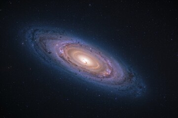 Obraz premium A breathtaking view of a spiral galaxy similar to M31 Andromeda