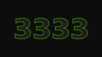Abstract glowing neon text countdown number illustration background 4K resolution.