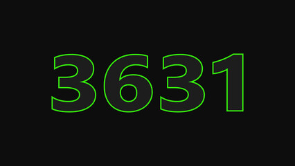 Abstract glowing neon text countdown number illustration background 4K resolution.