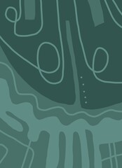 Minimal abstract image for printing. Picture for modern interiors. The picture is painted by hand on a tablet. © neurostructure