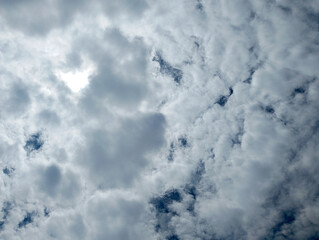 Dynamic Overcast Sky with Scattered Clouds and Sunlight Breaking Through