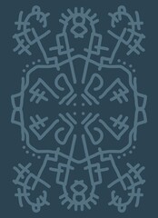 Minimal abstract image for printing. Picture for modern interiors. The picture is painted by hand on a tablet. © neurostructure