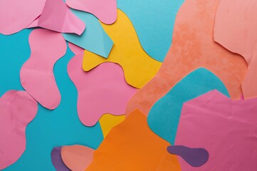 Color paper abstraction used as a textured background