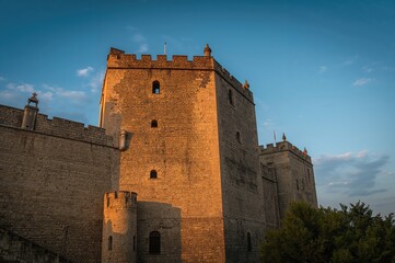 Detailed view of a fortress close-up