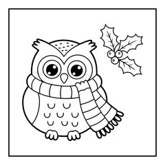 Cute Kawaii Christmas Coloring Book.