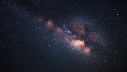 Fototapeta premium Star-filled night sky showcasing the galaxy