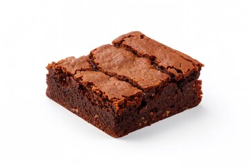 Scrumptious chocolate fudge squares against a plain backdrop