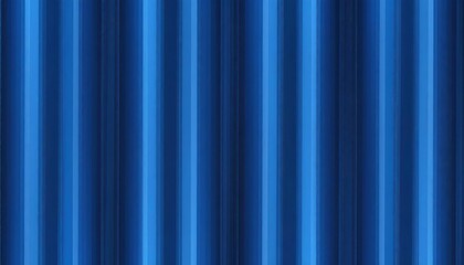 Obraz premium Deep blue fabric drapes with vertical folds