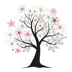 Fototapeta premium tree with hearts