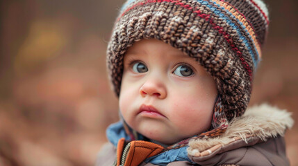 Cute Child Looking Adorable and Thoughtful