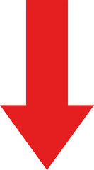 red arrow down