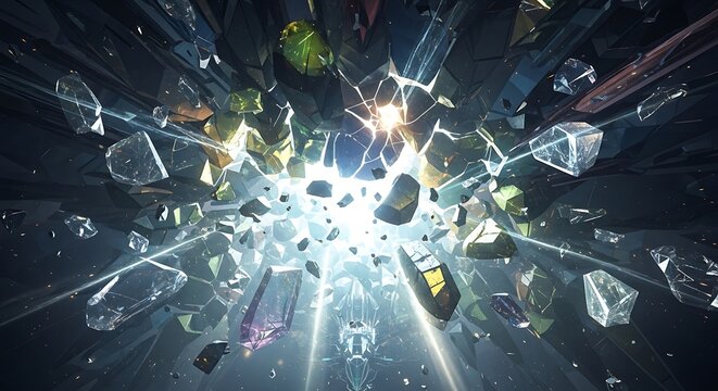 fiber optics background with lots of light spots