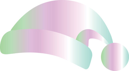 Santa Hat with Gradient Colors