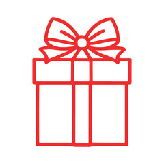 gift box with red ribbon