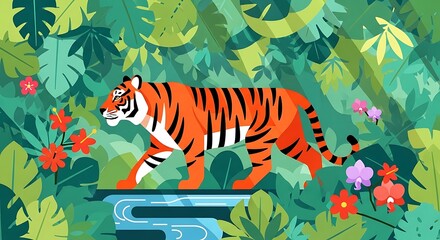 Obraz premium tiger in the jungle