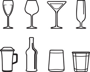 Diverse Glassware Collection