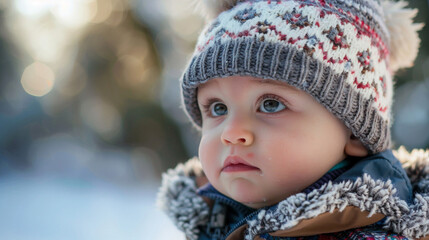 Cute Child Looking Adorable and Thoughtful