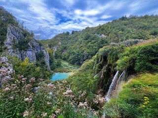 Waterfall and Lakes, Plitvice Lakes