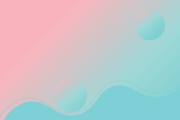 Abstract Gradient Landscape with Fluid Shapes