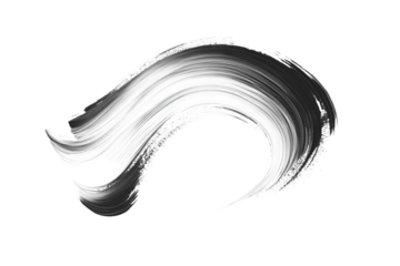 Creative brush stroke in elegant calligraphy curve isolated on transparent background