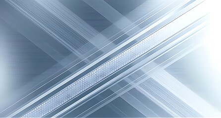 Intersecting luminous stripes across brushed steel create a dynamic crisscross metal background, blending futuristic technology vibes with artistic abstract design for high-tech visuals.

