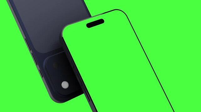 Animated Smartphone Screen Mockup for applications UI and UX Design or mobil Web
