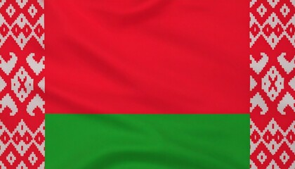 Red for sacrifice, green for renewal—Belarus’s flag carries a woven memory along its edge, where folk art meets national soul. It’s a banner of quiet strength and ancestral rhythm, stitched with tradi