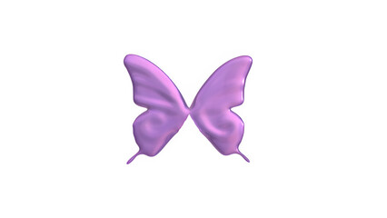 3d render of chrome k-pop shape y2k inspired