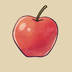 Obraz premium 赤いリンゴred apple