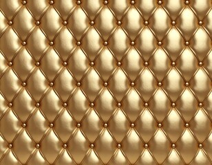 Obraz premium Gold tufted leather upholstery