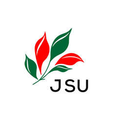 JSU Professional Plant Logo for Business Branding, JSU Later Logo, Nature Inspired Minimalist Logo Template, 
