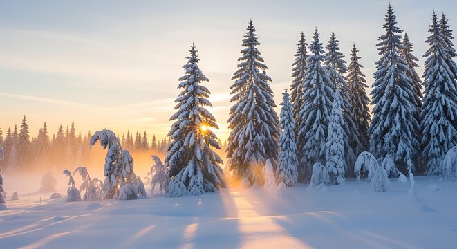 sunset in the mountains