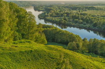 View of the Klyazma River from Lysaya Gora in Gorokhovets, Vladimir Region